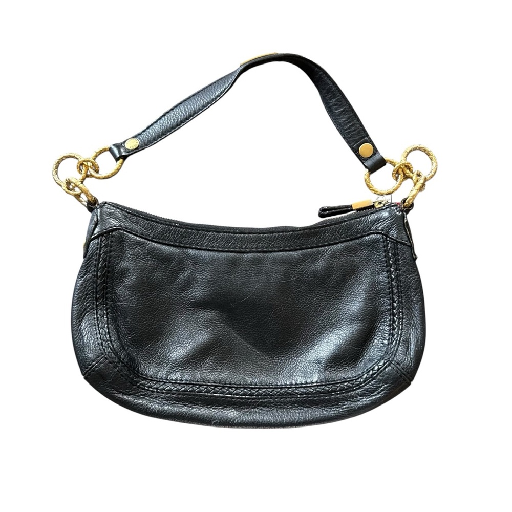 Elegant Black Leather Shoulder Bag Lucca Elliot